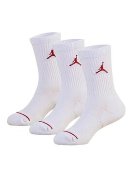 Pacco 3 calzini Jordan Jumpman Quarter bianchi
