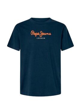 Maglietta Pepe Jeans Eggo blu per uomo