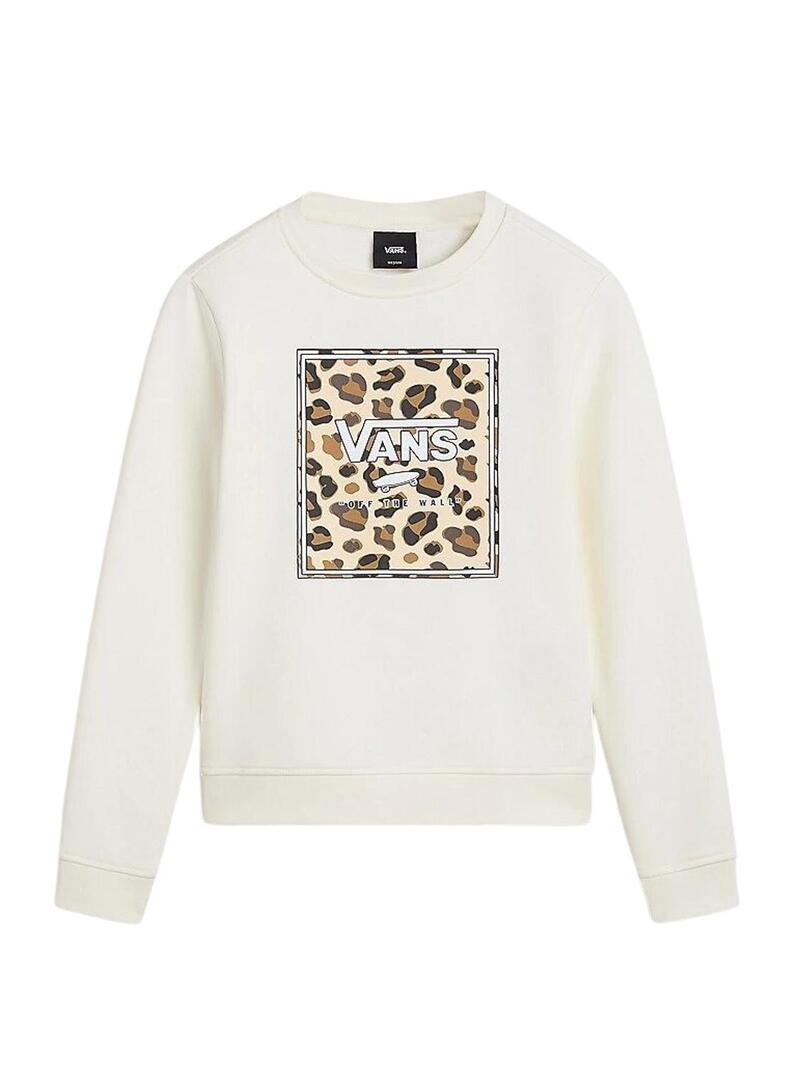 Felpa Vans Felidae bianca per bambino