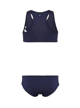 Bikini Tommy Hilfiger Bralette Set Blu Navy Bambin