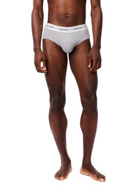 Pacco di Slip Lacoste Colori Neutri per uomo