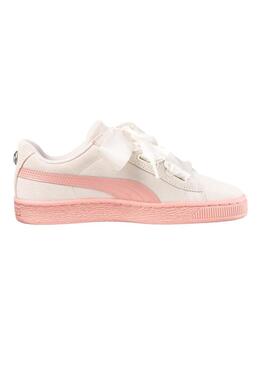 Sneaker Heart Puma Suede Jewel JR Bianco