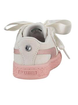 Sneaker Heart Puma Suede Jewel Bianco