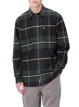 Camicia Carhartt Garnett verde per uomo