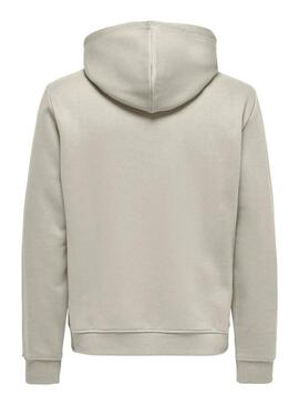 Felpa Only and Sons Connor beige per uomo