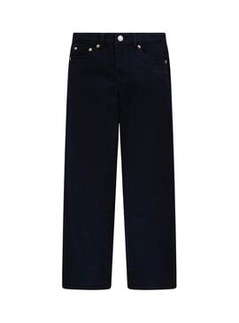 Jeans Levis Gamba Larga Nera per ragazza
