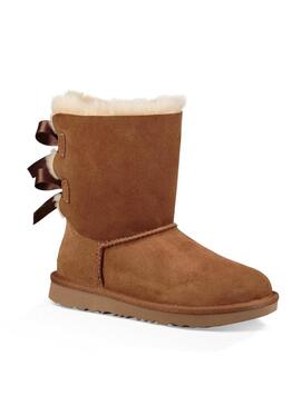 Stivales UGG Bailey Bow II Kids Chestnut