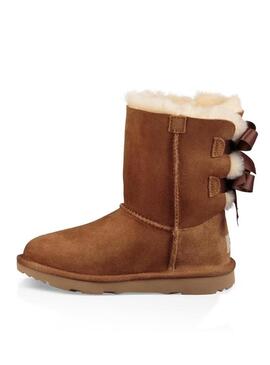 Stivales UGG Bailey Bow II Kids Chestnut