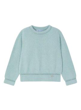 Maglione Mayoral Pelo Blu per bambina