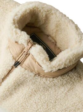 Giacca Superdry Fleece Beige per donna