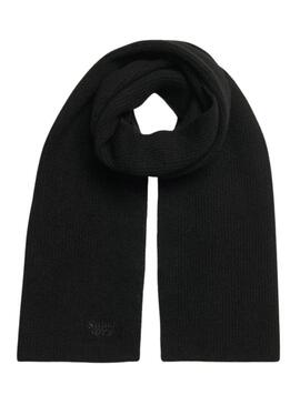 Sciarpa Superdry Soft Rib Nera per donna
