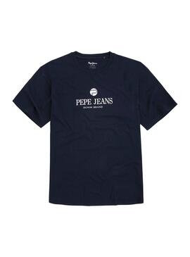 T-Shirt Pepe Jeans Dorset Blu Marino Uomo