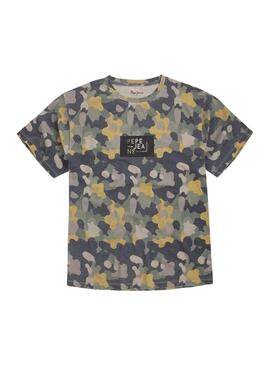 T-Shirt Pepe Jeans Sherbone Camouflage Uomo