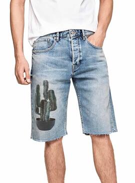 Shorts Pepe Jeans Callen Blu Uomo