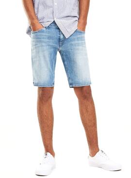 Shorts Tommy Jeans Scanton FLCNL Blu Uomo