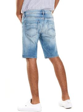 Shorts Tommy Jeans Scanton FLCNL Blu Uomo