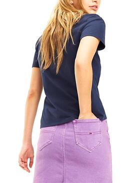 T-Shirt Tommy Jeans Classics Blu Donna