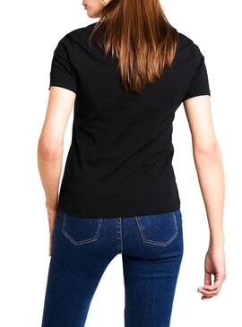 Logo T-Shirt Tommy Jeans Corp Nero Donna