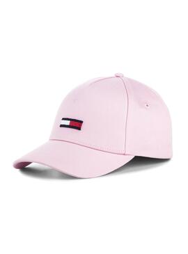 Cappellino Tommy Jeans Flag Rosa Donna