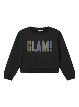 Sweatshirt Name It Fruma Nero per bambina