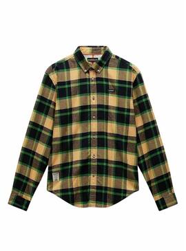 Camicia Napapijri Trekking Gialla per uomo