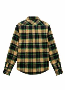 Camicia Napapijri Trekking Gialla per uomo