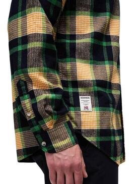 Camicia Napapijri Trekking Gialla per uomo