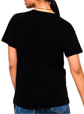 T-Shirt Superdry Portland Black Donna