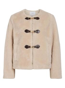 Giacca Vila Vishup Pelliccia Beige per donna