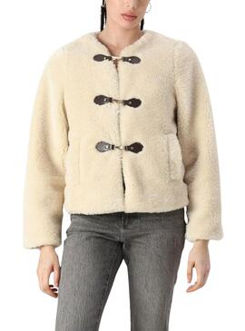 Giacca Vila Vishup Pelliccia Beige per donna