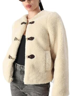 Giacca Vila Vishup Pelliccia Beige per donna