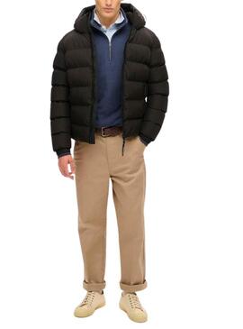 Giacca trapuntata Superdry con cappuccio Sports nera da uomo.