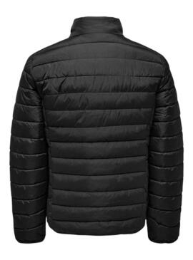 Giacca trapuntata Only and Sons Brody nera per uomo