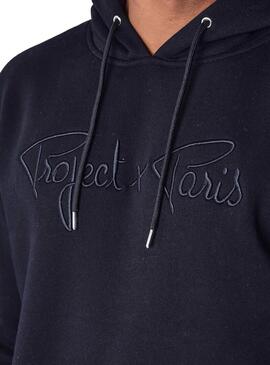 Felpa Project x Paris Hood nera per uomo