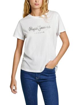 Maglietta Pepe Jeans Leticia bianca per donna