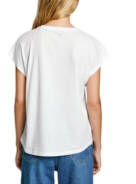 Maglietta Pepe Jeans Lorena bianca per donna