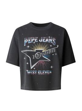 Maglietta Pepe Jeans Louise nera per donna