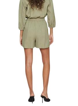 Shorts Vila Vijillo Verde per Donna