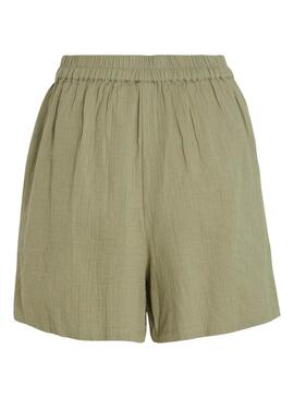 Shorts Vila Vijillo Verde per Donna