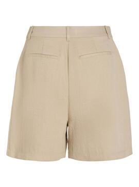 Shorts Vila Viflea Beige per Donna