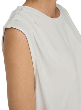 Maglietta Only Free Modal Satin Beige per Donna