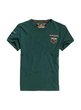 T-Shirt Superdry Premium Work Verde Uomo