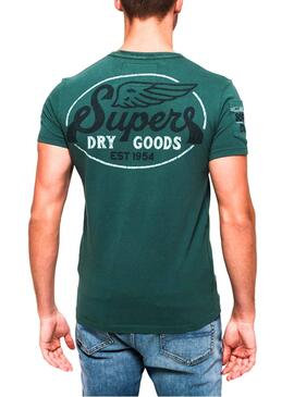 T-Shirt Superdry Premium Work Verde Uomo