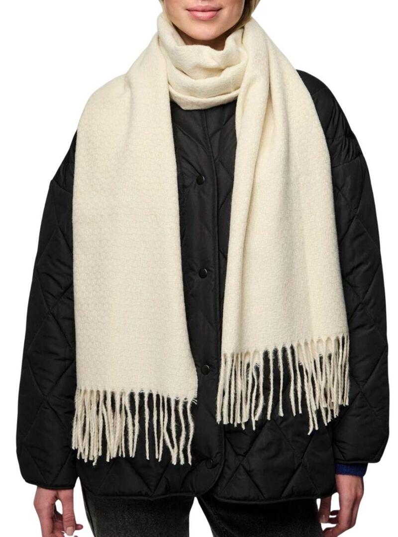 Sciarpa Pieces Cella beige per donna.