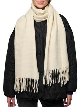 Sciarpa Pieces Cella beige per donna.