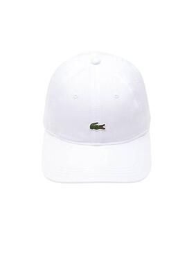 Berretto Lacoste base bianco per uomo