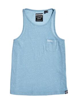 T-Shirt Superdry Essential Tank Blu Donna