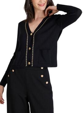 Giacca Naf Naf catena nera per donna