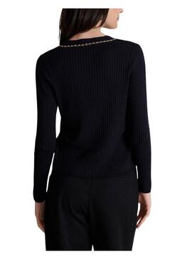 Giacca Naf Naf catena nera per donna
