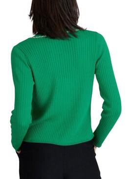 Giacca Naf Naf catena verde per donna